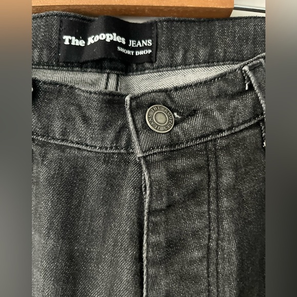 The Kooples Jean Short Drop Acid Wash Splattered Skull Embellishment Mens Jeans - Picture 8 of 16